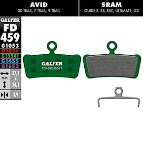 Brzdové destičky Galfer Pro FD459 G1554T Avid/SRAM