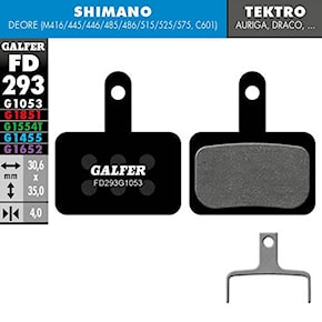 Brzdové destičky Galfer Standard FD293 G1053 Shimano, Tektro, TRP