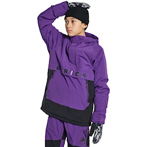 Kurtka snowboardowa Burton Kids Frostner Anorak imperial purple/true black 2025