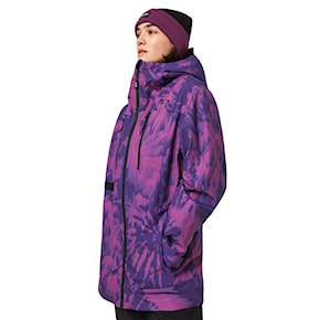 Snowboard Jacket Oakley Wms Juno Shell Jacket purple mountain td print 2022/2023