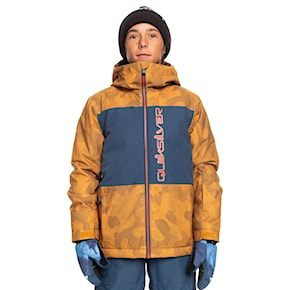 Snowboard Jacket Quiksilver Side Hit Youth buckthorn brown fade out camo 2022/2023