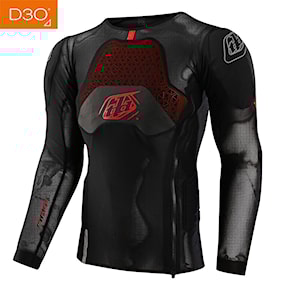 Chránič chrbtice na bicykel Troy Lee Designs Stage Ghost D3O LS Baselayer solid black