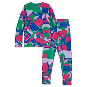 Koszulka funkcyjna Burton Kids Heavyweight Fleece Set multi cosmoblock 2023/2024