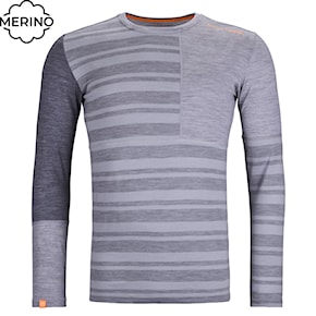 Koszulka ORTOVOX 185 Rock'n'wool Long Sleeve grey blend 2024