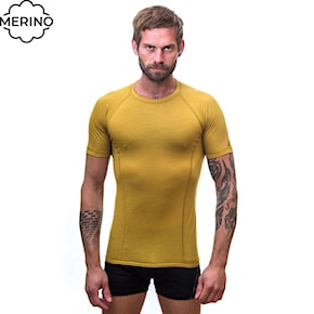 Koszulka Sensor Merino Air mustard 2024