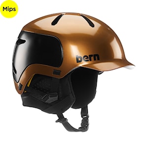 Snowboard Helmet Bern Watts 2.0 Mips metallic copper tonal 2024