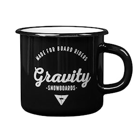 Kubek Gravity Enamel Cup black