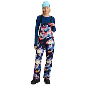 Nohavice na snowboard Burton Wms Reserve 2L Stretch Slim Bib floral blur 2026