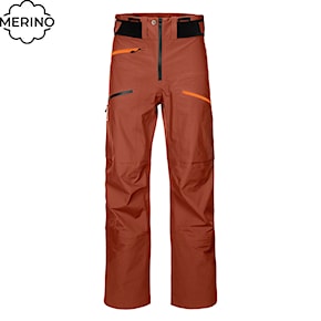 Snowboard Pants ORTOVOX 3L Deep Shell clay orange 2022/2023