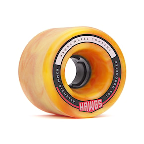 Longboard kolieska Hawgs Fatty Hawgs orange/yellow swirl