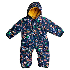 Dziecięcy kombinezon Quiksilver Baby Suit insignia blue snow aloha 2021/2022