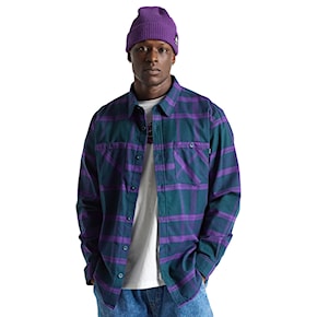 Košeľa Burton Favorite Flannel LS deep emerald/imperial purple plaid 2024