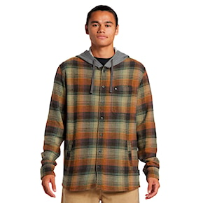 Shirt Quiksilver Sandbar Hooded Flannel grape leaf sandbar 2024