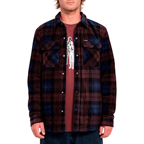 Košeľa Volcom Bowered Fleece LS merlot 2024