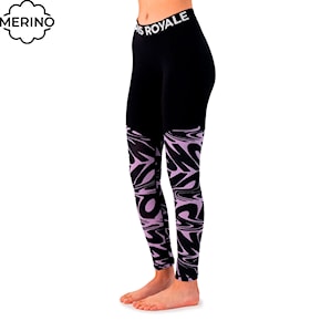 Leggings Mons Royale Wms Cascade Merino Flex 200 Legging signal lost lupin 2025