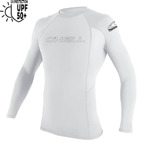 Lycra O'Neill Basic Skins L/S Rash Guard white 2025