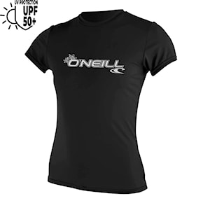 Lycra O'Neill Wms Basic Skins S/S Sun Shirt black 2024