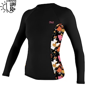 Lycra O'Neill Wms Side Print L/S Rash Guard black/bluemchen 2024