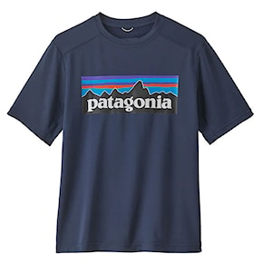 Lycra Patagonia K's Capilene Silkweight T-Shirt p-6 logo: new navy 2024