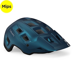 Bike Helmet MET Terranova Mips teal blue black metallic 2022