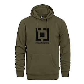 Hoodie Horsefeathers Leader burnt olive 2025