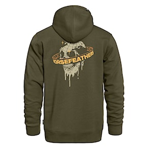 Hoodie Horsefeathers Orbit burnt olive 2025