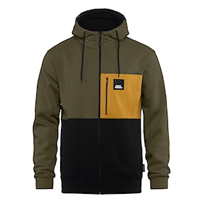 Hoodie Horsefeathers Vick burnt olive/black 2025