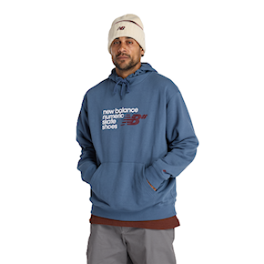 Mikina New Balance Numeric French Terry Hoodie vintage indigo 2025