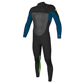 Wetsuit O'Neill Youth Epic 4/3 Chest Zip Full black/ultrablue/dayglo 2022