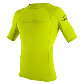 Lycra O'Neill Basic Skins S/S Rash Guard lime 2025
