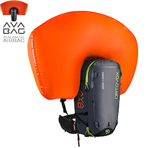 Avalanche backpack ORTOVOX Ascent 40 Avabag black anthracite 2021/2022