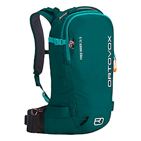 Snowboard backpack ORTOVOX Free Rider 26 S pacific green 2021/2022