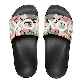 Slide Sandals Roxy Slippy II black/pink/soft lime 2024