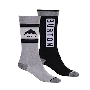 Snowboard Socks Burton Kids Weekend Midweight 2Pk true black 2025