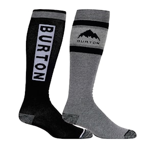 Snowboard Socks Burton Weekend Midweight 2Pk true black 2025