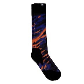 Snowboard Socks DC Sanctioned angled tie dye royal blue 2022/2023
