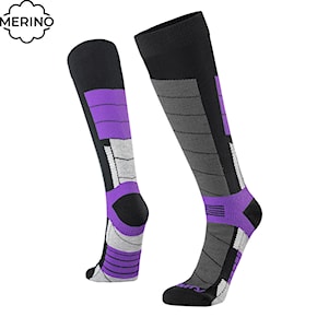 Snowboard Socks Gravity Nico black/lavender 2024