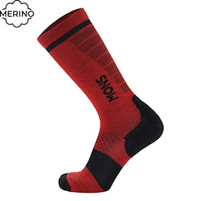 Snowboard Socks Mons Royale Pro Lite Merino Snow retro red 2024