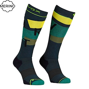 Podkolanówki ORTOVOX Freeride Long Socks Cozy Men's black steel 2025