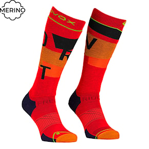 Podkolanówki ORTOVOX Freeride Long Socks Cozy Men's cengia rossa 2025