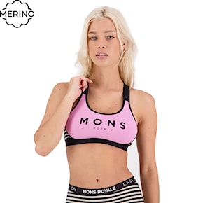 Podprsenka Mons Royale Stella X-Back Bra pink stripe 2024