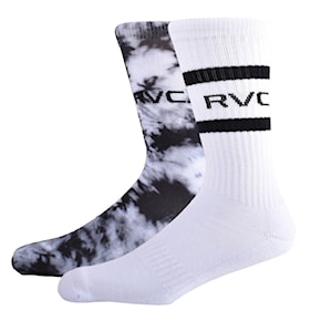 Ponožky RVCA 2Pk RVCA Tie Dye Fb Hc Crew black 2022