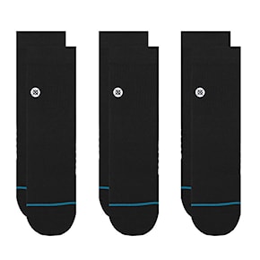 Socks Stance Icon Quarter 3 pack black