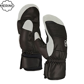 Snowboard Gloves ORTOVOX Full Leather Mitten black raven 2025