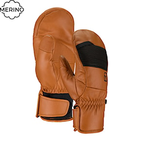 Snowboard Gloves ORTOVOX Full Leather Mitten bristle brown 2025