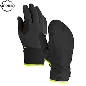 Gloves ORTOVOX Fleece Grid Cover black raven 2024