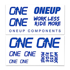 Samolepky OneUp Decal Kit Handlebar blue