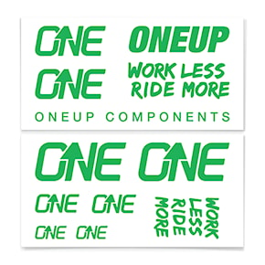 Samolepky OneUp Decal Kit Handlebar green