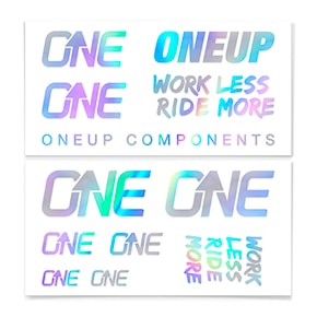 Stickers OneUp Decal Kit Handlebar oil slick