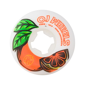 Skateboard Wheels OJ 52Mm From Concentrate White Orange Hardline 101A 2024
